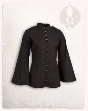Mytholon Kassandra Bluse Segeltuch Schwarz S Larp Mittelalter  #23122