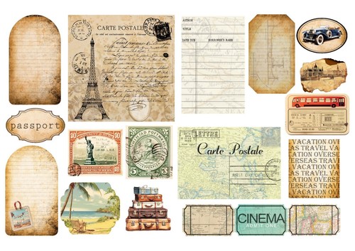 Ausschneidebogen-Bastelpapier-