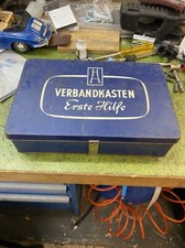 Erste Hilfe Metallkasten Box Oldtimer  Verbandskasten First Aid Hans Hepp leer