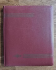 Briefmarkenalbum  gebraucht 8 Blätter 16 Seiten Leeralbum weiß mit Mitelstreifen