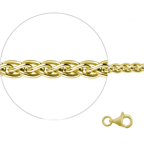 Zopfkette 925 sterling - sterling, silber