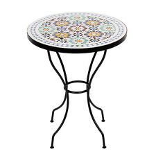 Marokkanischer Mosaiktisch " LISU" Bistrotisch Gartentisch 60cm
