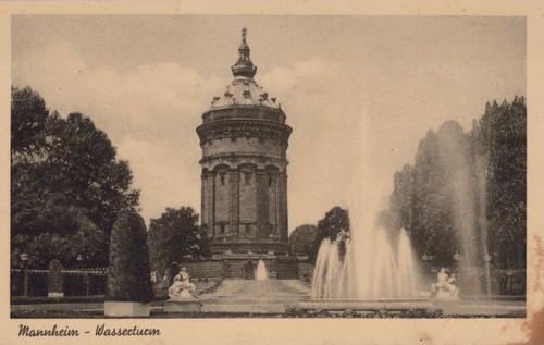 Alte ansichtskarte mannheim - ansichtskarte,