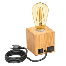 Tischlampe HITO, Holz massiv