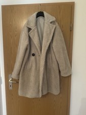 cooler und trendiger Mantel aus Lammfellimitat, One Size