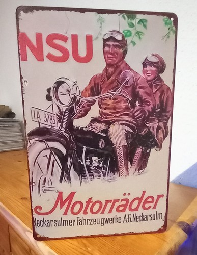 Blechschild nsu motorräder - nsu,