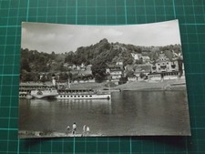 AK /DDR- Schiffe:  Dampfer " DRESDEN " in Stadt WEHLEN / Sächs. Schweiz