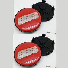 4x 68mm Rot Satz für BBS Racing Logo Emblem Nabendeckel Nabenkappen Cap Auto