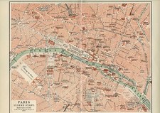 Stadtplan von PARIS / INNERE
