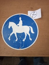 Alu Pferdeschild, Verkehrszeichen, Pferdewegschild, Reiterschild, Pferdezubehör