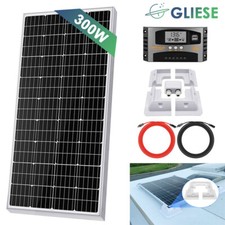 300W Wohnmobil Set Solaranlage Komplettpaket Solarmodul +  Montage PV Halterung