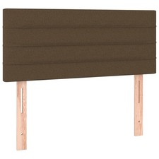 Kopfteil Dunkelbraun 90x5x78/88 cm Stoff Bettteil Kopf