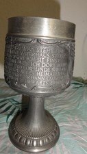 alter Zinnbecher Pokal Becher Trinkgefäß Zinn