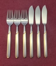 WMF Onda Gold Fischbesteck für 3 Personen guter Zustand 