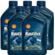 5x1 L  SHELL NAUTILUS PREMIUM TC-W3 ZWEITAKTMISCHÖL BOOTSMOTORENÖL 2T ÖL 2 TAKT