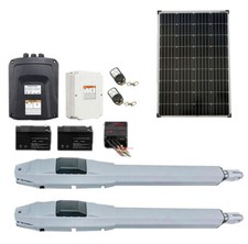 Drehtorantrieb Set für zweiflügeliges Tor bis 4m und 400 kg  SW20 + Solaranlage