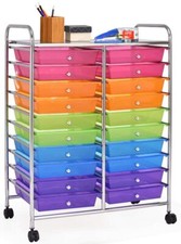 Rollcontainer Badrollwagen Badtrolley Beistellwagen Küchenwagen 20 Schubladen