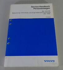 Werkstatthandbuch Volvo 850 Beleuchtung, Instrumente & elektr. Ausrüstung ab 92