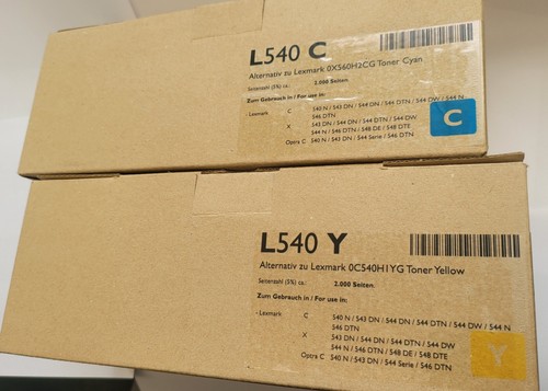 1xyellow 1xcyan toner - +,