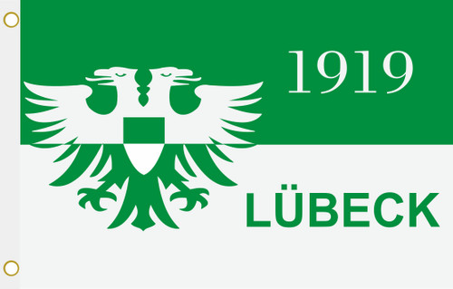 Fahne flagge lübeck - fahne, adler
