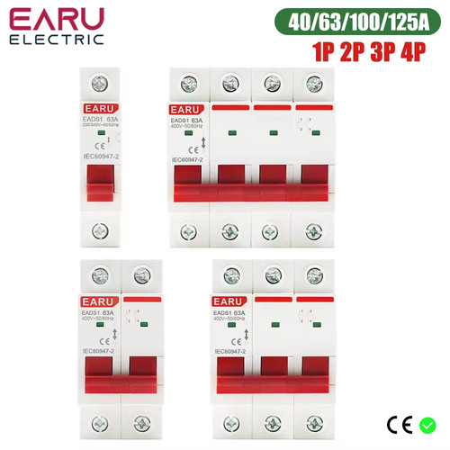 Din rail 4p 40a 63a - 1p,
