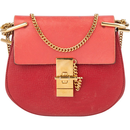 Chloé red leather drew - red,