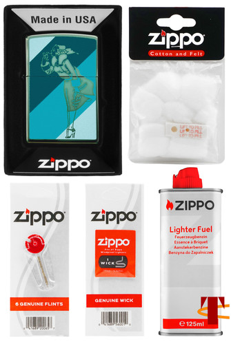 Zippo geschenkset winddichtes - geschenkset:,