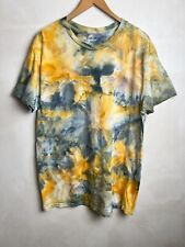 NEU Bunt Tie Dye Batik T-Shirt Baumwolle, handgefärbt, Ice Dye Design, Größe L