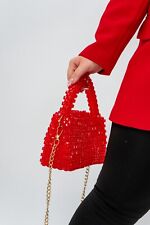 Unique Handcrafted Pearl and Acrylic Bead Bag – Timeless Style and Craft