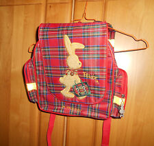Kleiner Rucksack Felix Die Spiegelburg Tasche für Kinder rot kariert 30x30x10