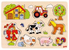 Steckpuzzle bauernhof - steckpuzzle,