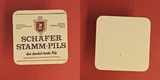 Schäfer Stamm-Pils Brauerei Bierdeckel Bier