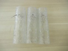 Doria Lampe Hängelampe Kronleuchter Ersatzglas 3 Röhren  Eisglas 13 cm  70er