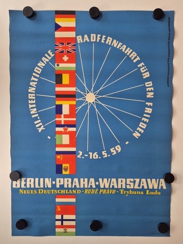 Plakat radrennen friedensfahrt - plakat,