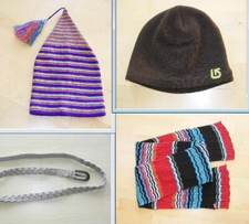 Klasse Paket mit Burton Mütze Cecil Schal Gürtel Zipfelmütze