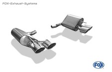  Duplex Sportauspuff Mercedes SL R230 Facelift ab 2006 2x115x85mm oval