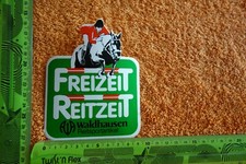 Alter Aufkleber Reitsport Ausrüstung Sattel Stiefel Kleidung WALDHAUSEN