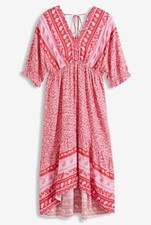 Neu Vokuhila Kleid Gr 38 Rosa