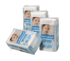 Jean Carol BIO Wattepads Baby Maxi extra groß und fusselfre Megapack (8 x 60 Stü