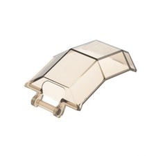 1x Lego Windschutzscheibe 4x4x4 transparent braun mit Griff Fenster 63791 11289