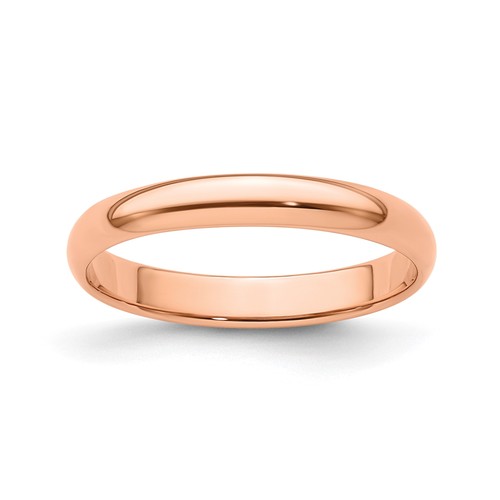 14k rotgold halbrunder ehering - 14k,