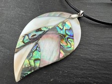 Anhänger abalone blatt - anhänger, xl