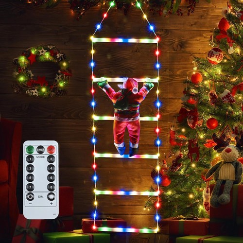 Led weihnachtsmann leiter - led,