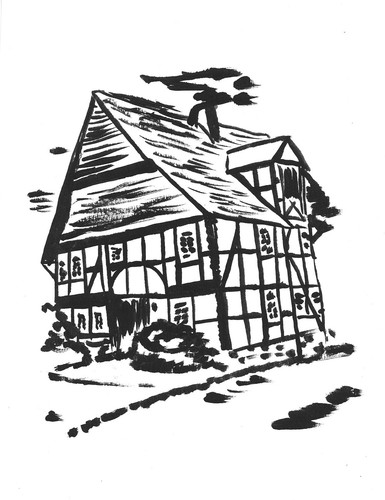 Tuschezeichnung - ,
