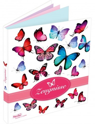Zeugnismappe schmetterling - zeugnismappe,