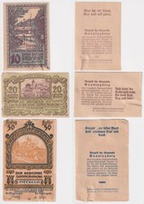 10,20 und 50 Heller Banknoten