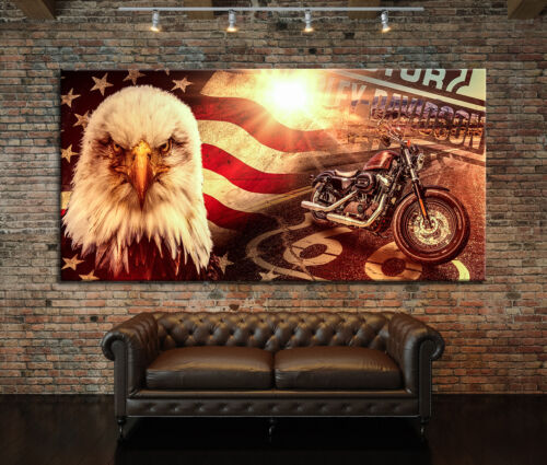 Leinwandbild harley davidson - leinwandbild,