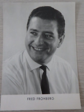 Foto Autogrammkarte Schlagersänger Fred Frohberg 1964 (114331)