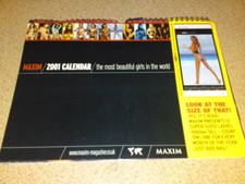 MAXIM CALENDAR 2001- LISA