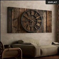 Sehr große 2D Flache Wanduhr